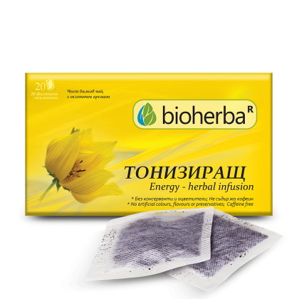 Билков чай ТОНИЗИРАЩ х 20 пакетчета БИОХЕРБА | BIOHERBA