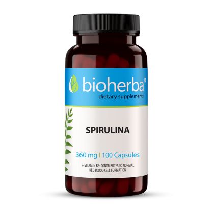 Спирулина 360 мг х 100 капсули БИОХЕРБА | BIOHERBA Spirulina