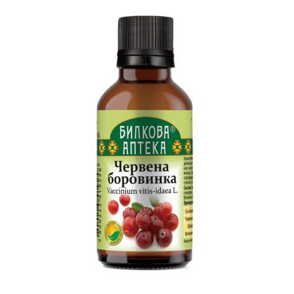 Червена боровинка тинктура х 50 мл БИОХЕРБА | BIOHERBA Cranberry