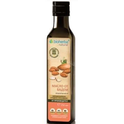 БАДЕМОВО МАСЛО х 1000 мл БИОХЕРБА | BIOHERBA Carrier oil - Sweet Almond