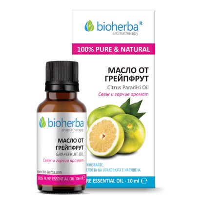 ГРЕЙПФРУТ Етерично масло х 10 мл БИОХЕРБА | BIOHERBA Essential oil - Grapefruit