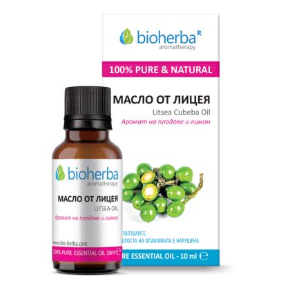 ЛИЦЕА ( Мей чанг ) Етерично масло х 10 мл БИОХЕРБА | BIOHERBA Essential oil - Litsea