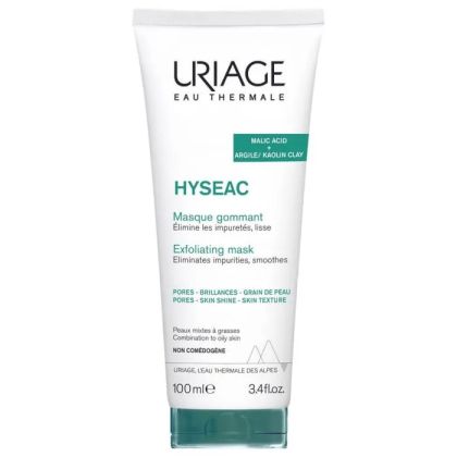 Юриаж ХИСЕАК HYSEAC Ексфолираща маска за лице х 100 мл | URIAGE Hyseac Exfoliating Face Mask