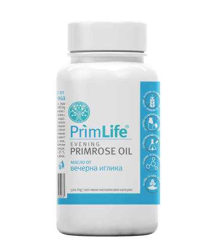 ПРИМЛАЙФ Масло от Вечерна иглика 500 мг х 100 капсули НАТУРПРОДУКТ | NATURPRODUKT Primrose Oil