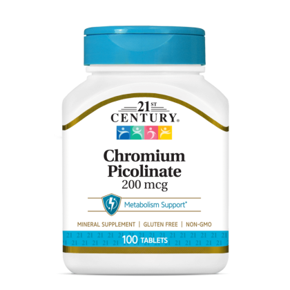 21st Century Хром пиколинат 200 мкг х 100 таблетки | Chromium Picolinate
