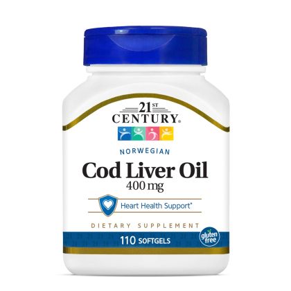 21st Century Масло от черен дроб на риба треска х 110 капсули | Cod Liver Oil