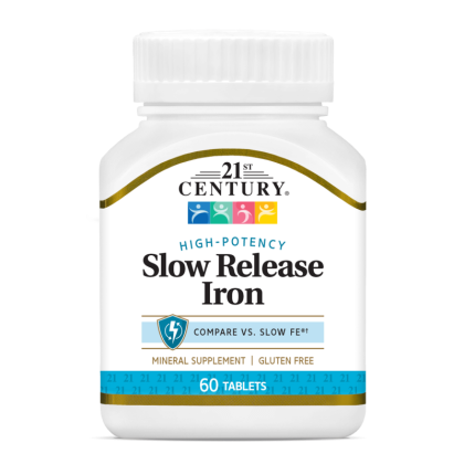 21st Century Желязо със забавено усвояване 45 мг х 60 таблетки | Iron Slow Release