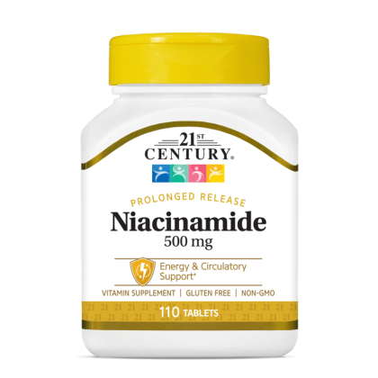 21st Century Ниацинамид 500 мг със забавено освобождаване х 110 таблетки | Niacinamide