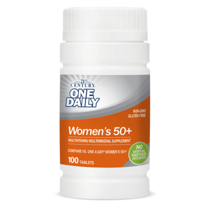 21st Century Eжедневни мултивитамини за жени 50+ г х 100 таблетки | One Daily Women's Health