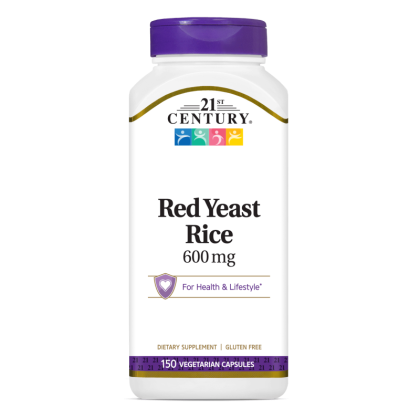 21st Century Мая от червен ориз 600 мг х 150 капсули | Red Yeast Rice