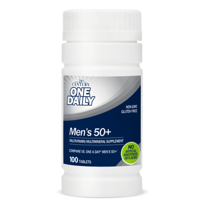 21st Century Ежедневни мултивитамини за мъже 50+ г х 100 таблетки | One Daily Men`s