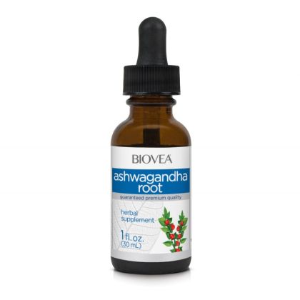 Ашваганда екстракт на капки х 30 мл Biovea | Ashwagandha Root Liquid Drops