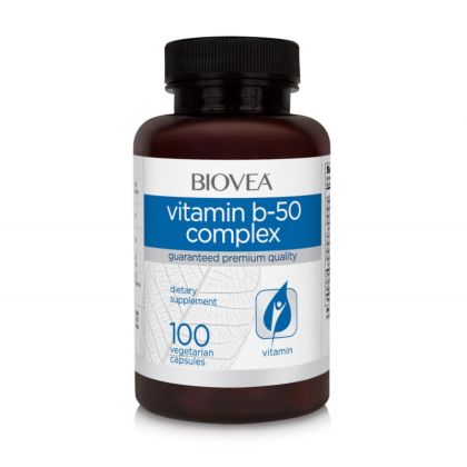 Витамин Б 50 Комплекс х 100 капсули Biovea | Vitamin B-50