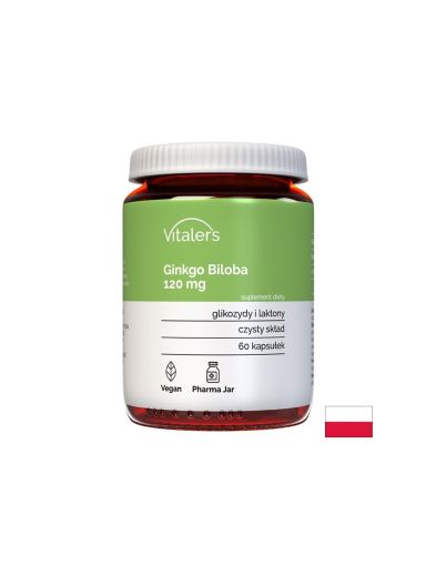 Гинко Билоба екстракт 120 мг х 60 капсули Vitaler's | Ginkgo Biloba