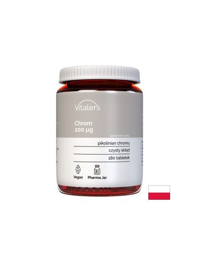 Хром пиколинат 200 мкг х 180 таблетки Vitaler's | Chromium picolinate