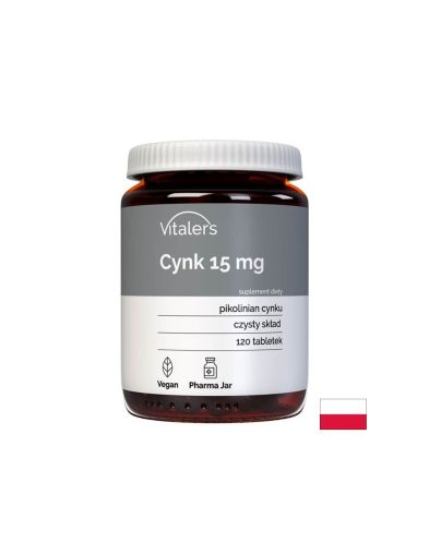 Цинк пиколинат 15 мг x 120 таблетки Vitaler's | Zinc Picolinate