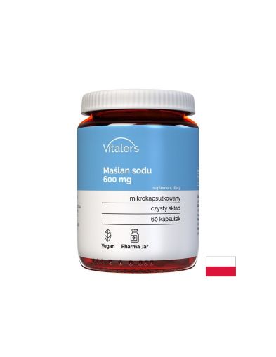 Натриев бутират 600 мг x 60 капсули Vitaler's | Sodium butyrate