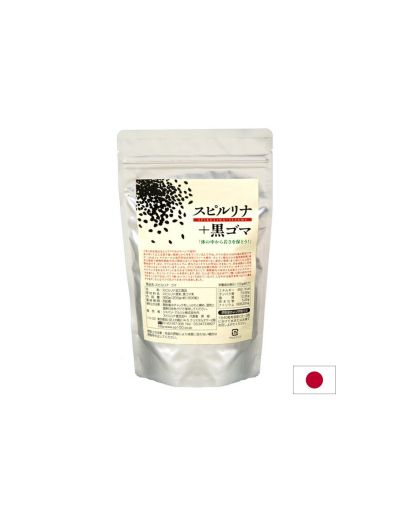 Японска Спирулина + Черен сусам есктракт х 1800 таблетки JAPAN ALGAE | Spirulina & Black sesame seeds
