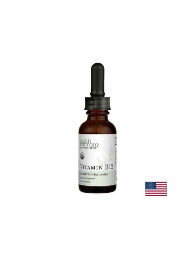 Витамин Б12 Метилкобаламин 2000 мкг на капки х 29.6 мл EARTH HARMONY NATURALS | Vitamin B12
