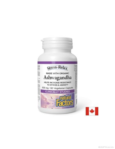 Ашваганда 600мг екстракт х 60 капсули Natural Factors | Ashwagandha