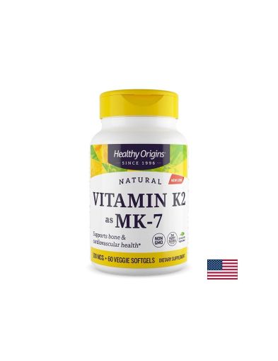 Витамин К2 ( МК-7) 100 мгк х 60 капсули Healthy Origins | Vitamin K2 MK-7