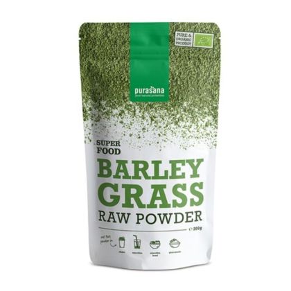Ечемик стръкове на прах БИО х 200 гр PURASANA | Barley Sprouts Organic