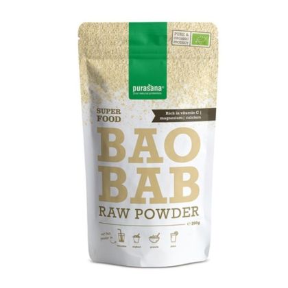 Баобаб на прах БИО х 200 гр PURASANA | Baobab Organic Powder