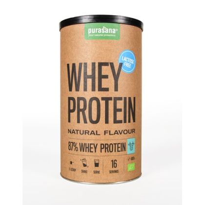 Суроватъчен протеин без лактоза БИО х 400 гр - неовкусен PURASANA | Organic Whey Protein Unflavored