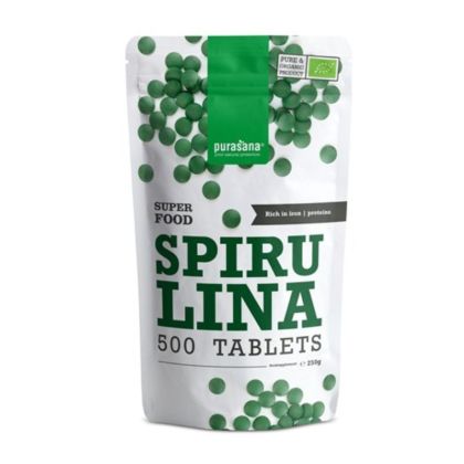 СПИРУЛИНА Био екстракт х 500 таблетки PURASANA | Spirulina Organic