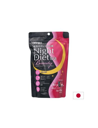 Японски вечерен чай с колаген за отслабване и красотата х 16 пакетчета Orihiro | Night diet Tea & Collagen