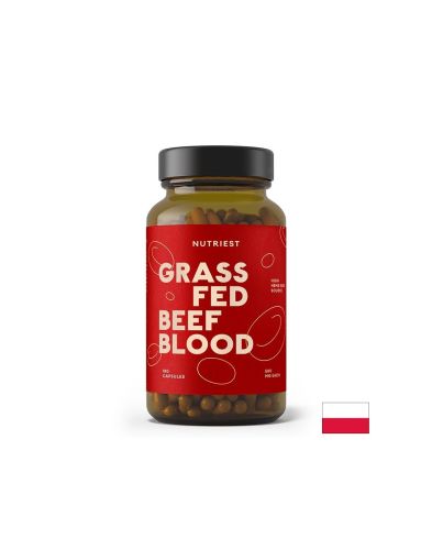 Желязо от лиофилизирана кръв на говеда х 180 капсули Nutriest | Grass Fed Beef Blood