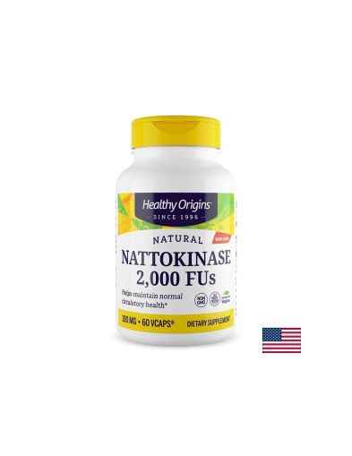 Натокиназа 100 мг / 2000 FU х 60 капсули Healthy Origins | Nattokinase