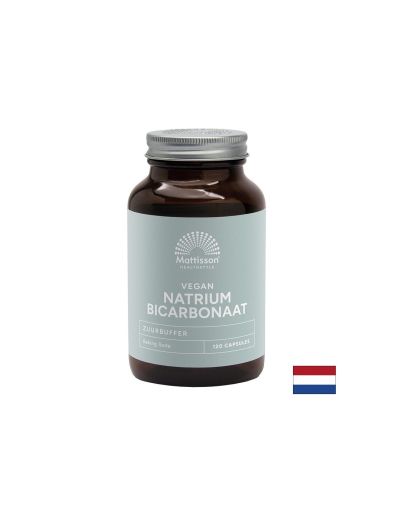 Натриев бикарбонат 800 мг х 120 капсули Mattisson Healthstyle | Sodium Hydrogencarbonate