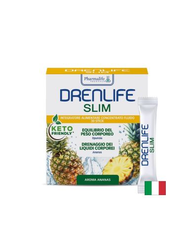 ДРЕНЛАЙФ СЛИМ Ананас + Гарциния + Опунция х 30 сашета Pharmalife Research