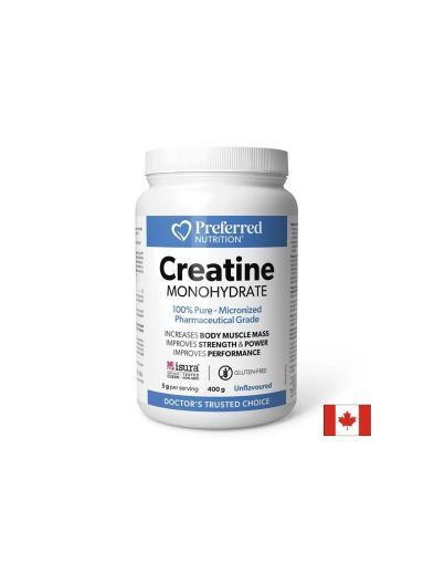 Креатин монохидрат 5000 мг на прах 400 гр Natural Factors | Preffered Nutrition Creatine