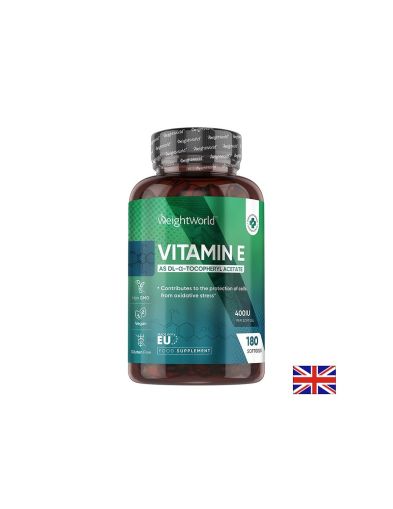 Витамин Е 400 IU / 268 мг х 180 капсули Weight World | Vitamin E
