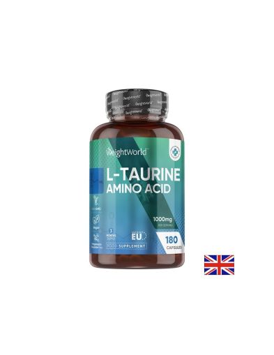 Л-Таурин 500 мг х 180 капсули Weight World | L-Taurine