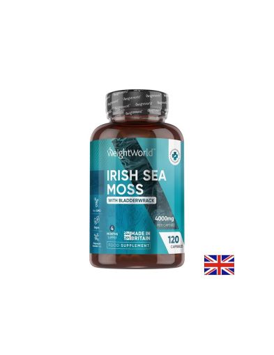 Ирландски мъх 4000 мг + Фукус 639 мг х 120 капсули Weight World | Irish sea moss & Fucus