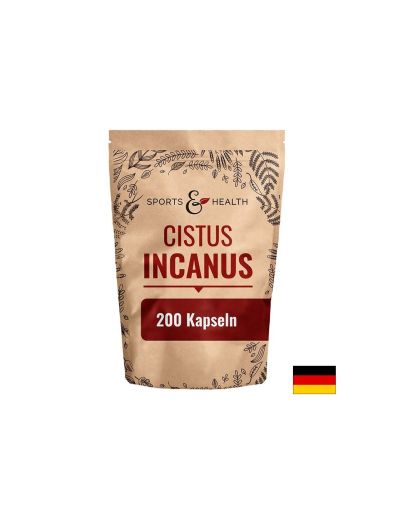 Цистус инканус 430 мг х 180 капсули Sport & Health Solutions | Cistus incantus