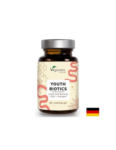 Youth Biotics Пробиотици + Коензим Q10 и хиалуронова киселина х 60 капсули Vegavero