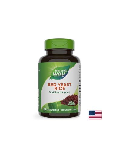 Червен ориз (дрожди, мая ) 600 мг х 120 капсули Nature's Way | Red Rice Yeast