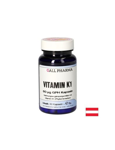 Витамин К1 60 мкг х 30 капсули GALL PHARMA | Vitamin K1