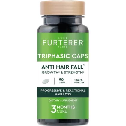 ТРИФАЗИК Хранителна добавка против косопад х 90 капсули RENE FURTERER | Triphasic Caps