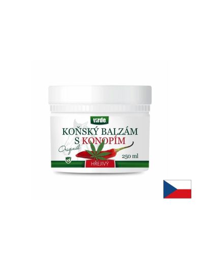 Загряващ конски балсам с конопено масло за стави и муслули х 250 мл VIRDE