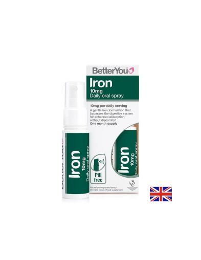 Желязо 10 мг на спрей х 25 мл 32 дози BETTERYOU
