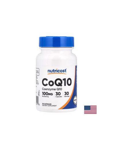 Коензим Q10 100 мг 30 капсули Nutricost | Coenzyme Q10