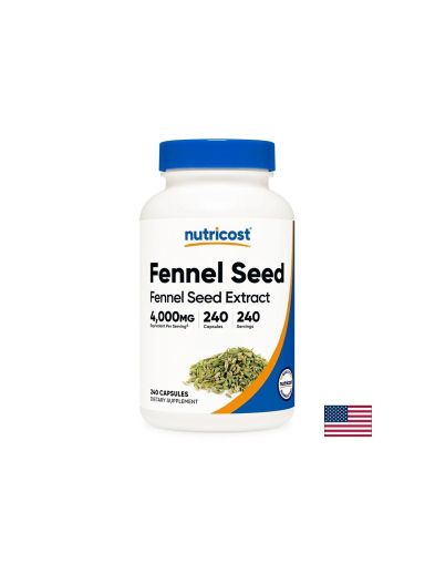 Резене семена екстракт 200 мг х 240 капсули Nutricost | Fennel Seed