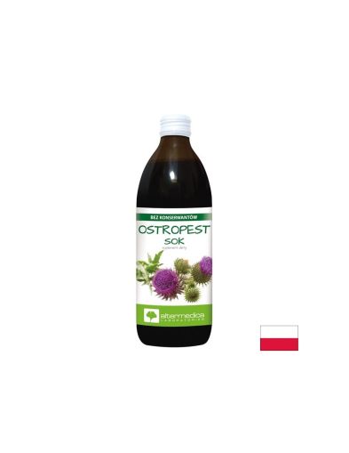 Сок от бял трън ( млечен бодил ) 200 мг + Витамин Ц х 500 мл ALTER MEDICA | Milk Thistle