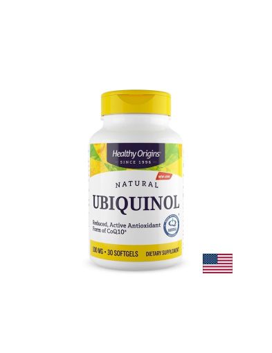 Коензим Q10 ( убиквинол ) 100 мг х 30 капсули Healthy Origins | Coenzyme Q10