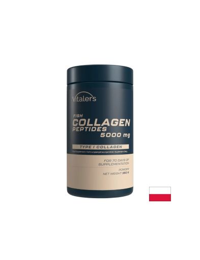 Рибни колагенови пептиди 5000 мг на прах 350 гр Vitaler's | Marine Collagen Peptides
